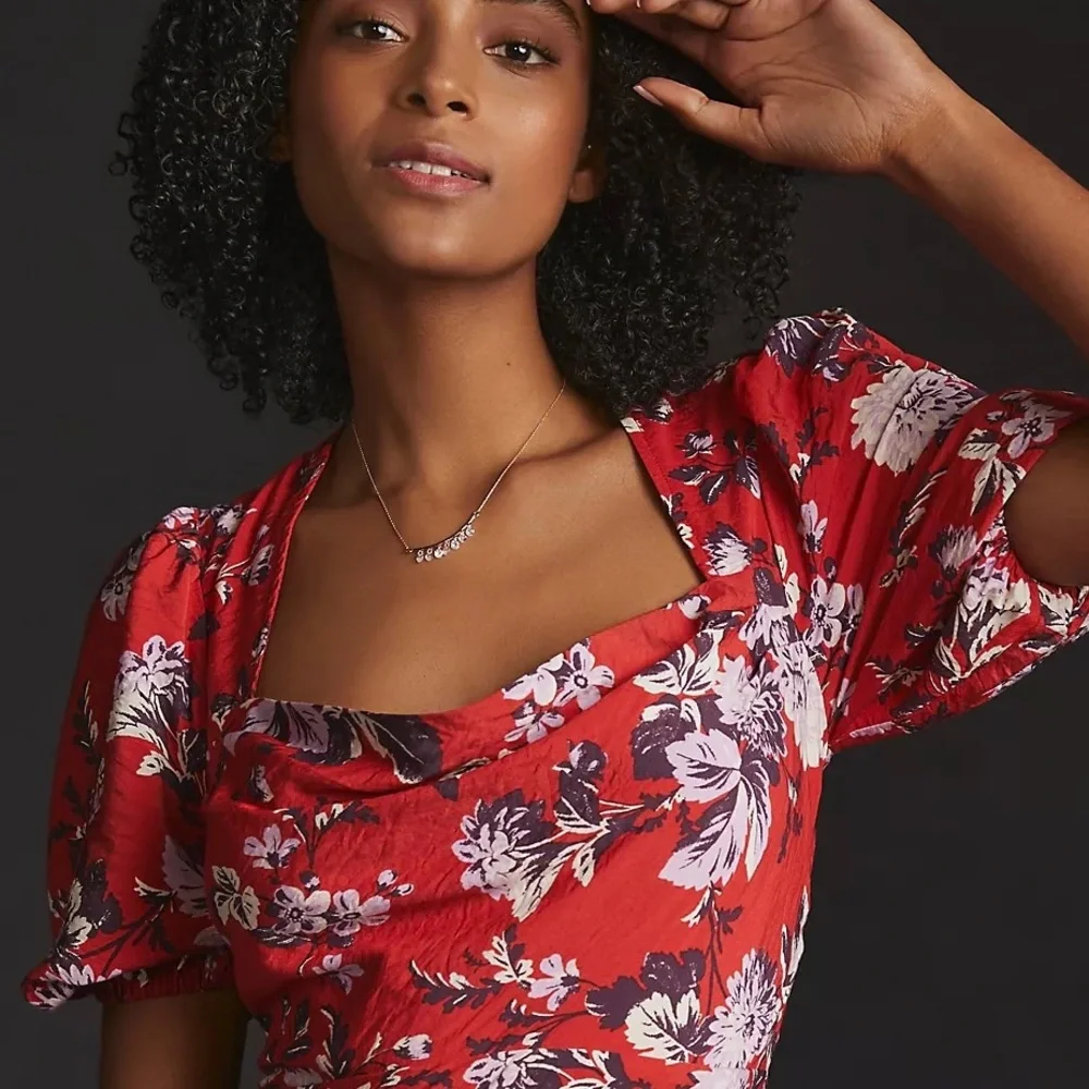 Anthropologie Maeve Puff-Sleeve Dress - Picture 5 of 16